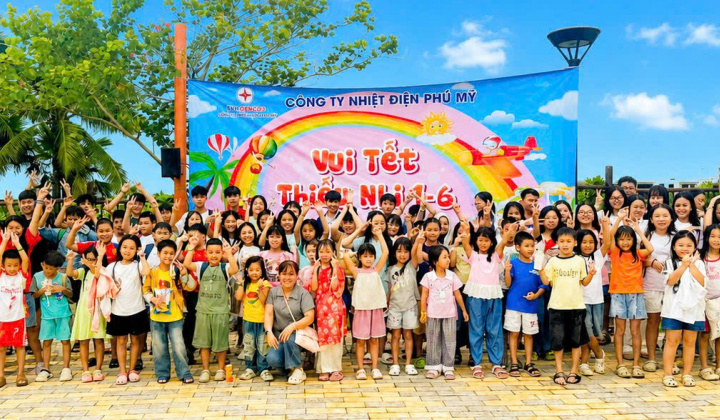 Công ty Nhiệt điện Phú Mỹ tổ chức nhiều hoạt động ý nghĩa hưởng ứng tháng hành động vì trẻ em năm 2026