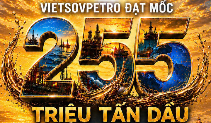 Vietsovpetro cán mốc 255 triệu tấn dầu khai thác từ Lô 09-1