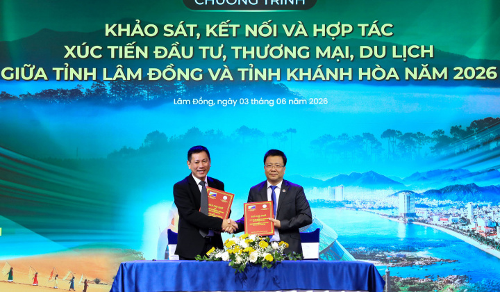 Lâm Đồng và Khánh Hòa hợp tác xúc tiến đầu tư, thương mại và du lịch