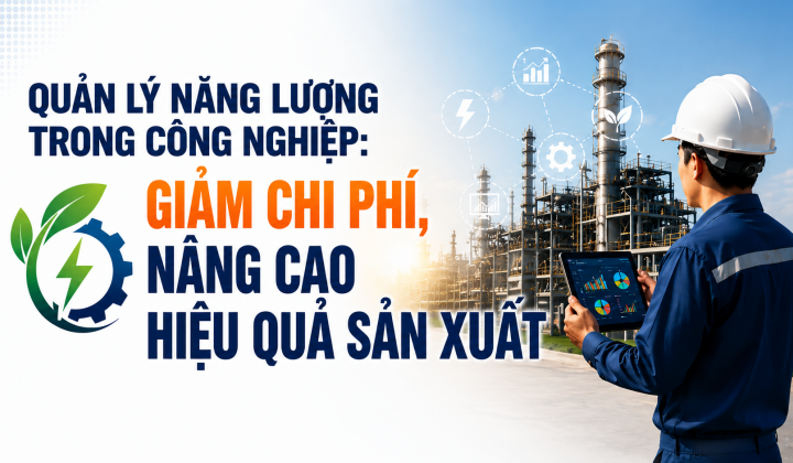 [TIẾT KIỆM ĐIỆN] Quản lý năng lượng trong công nghiệp: Giảm chi phí, nâng cao hiệu quả sản xuất