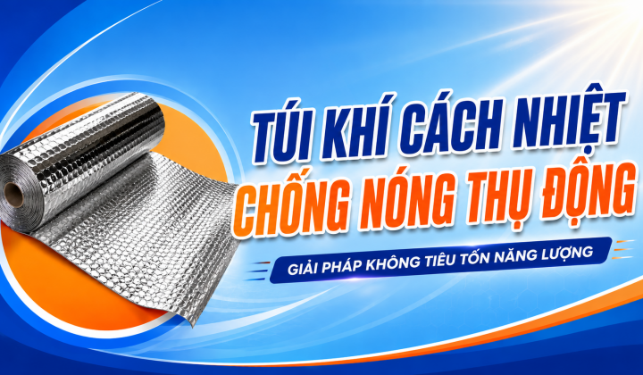[TIẾT KIỆM ĐIỆN] Túi khí cách nhiệt: Chống nóng thụ động - Giải pháp không tiêu tốn năng lượng