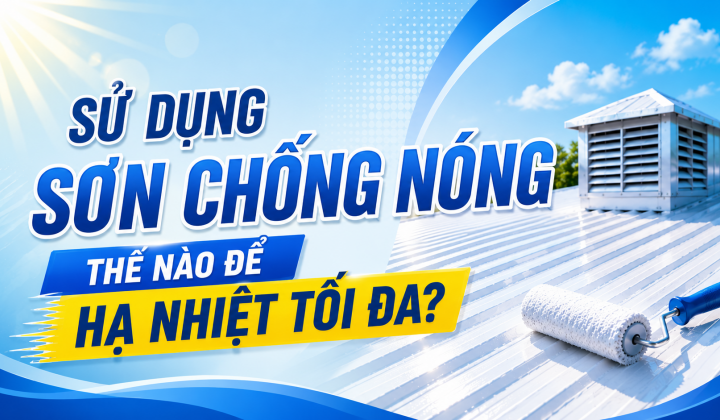 [TIẾT KIỆM ĐIỆN] Sử dụng sơn chống nóng thế nào để hạ nhiệt tối đa?