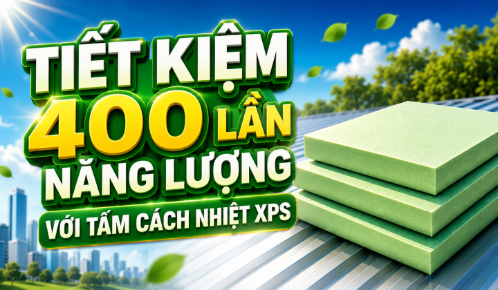 [TIẾT KIỆM ĐIỆN] Tiết kiệm 400 lần năng lượng với tấm cách nhiệt XPS