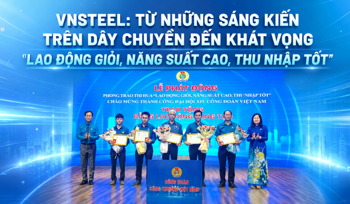 Tổng công ty Thép Việt Nam: Từ những sáng kiến trên dây chuyền đến khát vọng “lao động giỏi, năng suất cao, thu nhập tốt”