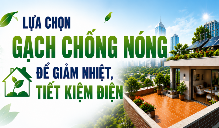 [TIẾT KIỆM ĐIỆN] Lựa chọn gạch chống nóng để giảm nhiệt, tiết kiệm điện