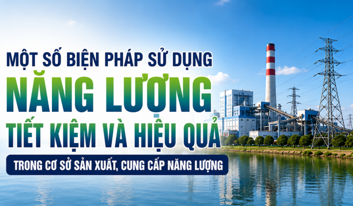 [TIẾT KIỆM ĐIỆN] Một số biện pháp sử dụng năng lượng tiết kiệm và hiệu quả trong cơ sở sản xuất, cung cấp năng lượng