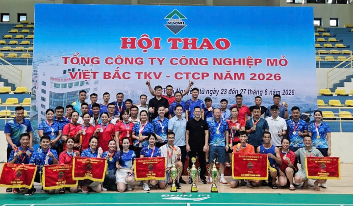 Tổng công ty Công nghiệp mỏ Việt Bắc TKV – CTCP tổ chức thành công Hội thao năm 2026