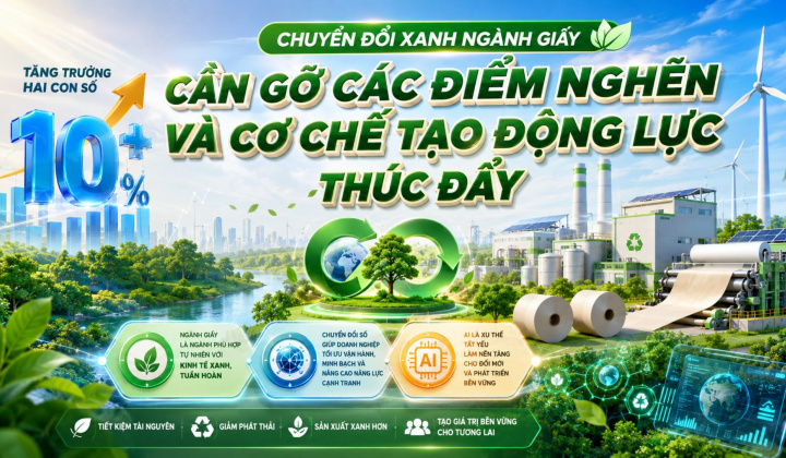 Chuyển đổi xanh ngành Giấy: Cần gỡ các điểm nghẽn và cơ chế tạo động lực thúc đẩy