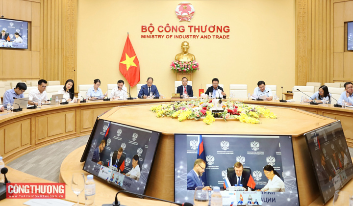 Thứ trưởng Nguyễn Hoàng Long làm việc trực tuyến với Bộ Năng lượng Liên bang Nga