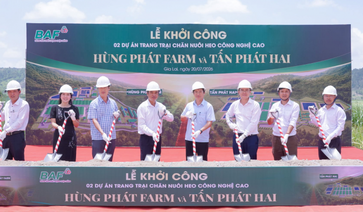 BAF liên tiếp khởi công 3 trang trại công nghệ cao tại Gia Lai