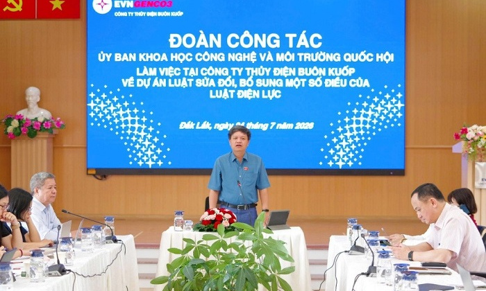 Đoàn công tác của Quốc hội khảo sát thực tế tại Công ty Thủy điện Buôn Kuốp