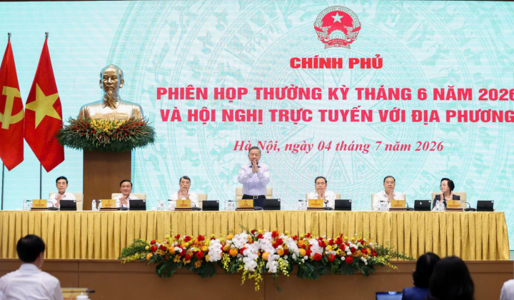 Tổng Bí thư, Chủ tịch nước Tô Lâm dự Phiên họp thường kỳ Chính phủ tháng 6/2026 và Hội nghị trực tuyến với địa phương