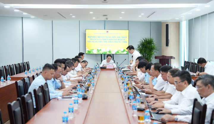 TKV triển khai đồng bộ các giải pháp hoàn thành kế hoạch sản xuất, tiêu thụ than tháng 7/2026