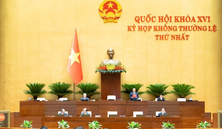 Thông cáo báo chí số 7, Kỳ họp không thường lệ thứ Nhất, Quốc hội khóa XVI