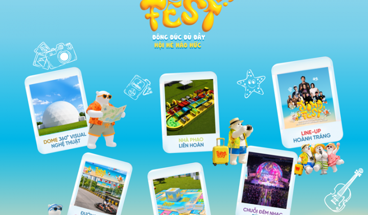 Đông Fest 2026 mở khóa 6 trạm Hè Chill: Chơi hết mình, săn vé Đông Stage cùng Biệt đội Gấu