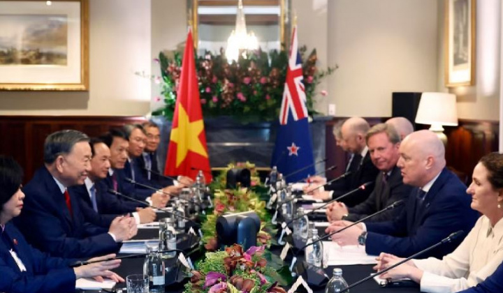 Tổng Bí thư, Chủ tịch nước Tô Lâm hội đàm với Thủ tướng New Zealand