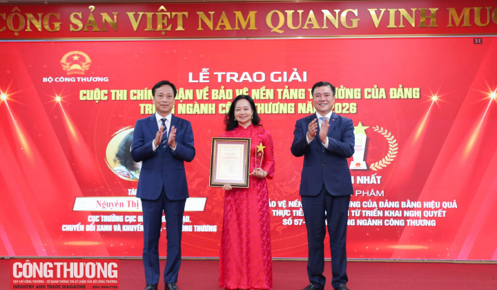 [CHÙM ẢNH] Lễ trao giải Cuộc thi chính luận về bảo vệ nền tảng tư tưởng của Đảng trong ngành Công Thương năm 2026