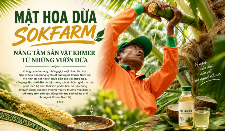 [eMagazine] Mật hoa dừa Sokfarm: Nâng tầm sản vật Khmer từ những vườn dừa