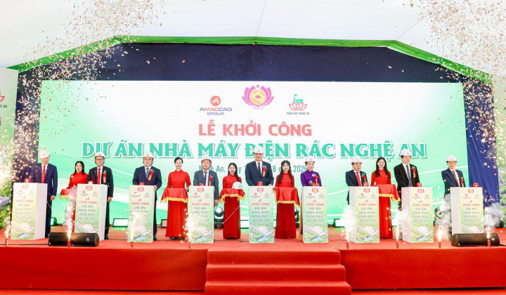 Khởi công Nhà máy điện rác Nghệ An: Hướng tới xử lý chất thải xanh và bền vững