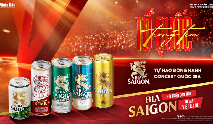 Bia Saigon đồng hành cùng “Concert Quốc gia” Tổ quốc trong tim