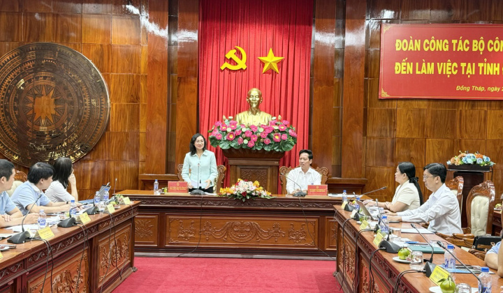 Thứ trưởng Phan Thị Thắng: Đồng Tháp cần nâng giá trị nông sản, mở rộng thị trường xuất khẩu