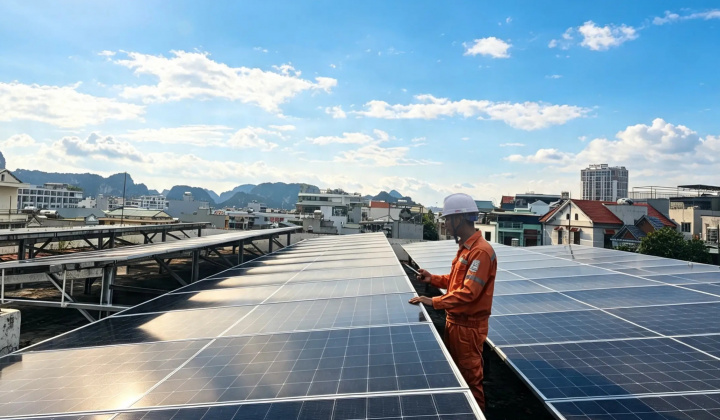 Điện mặt trời mái nhà lan tỏa khắp Quảng Ninh