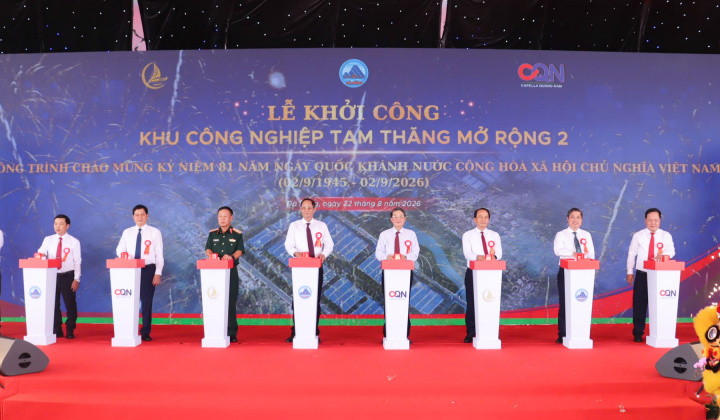 Đà Nẵng: Khởi công Khu công nghiệp Tam Thăng mở rộng 2 quy mô hơn 110 ha