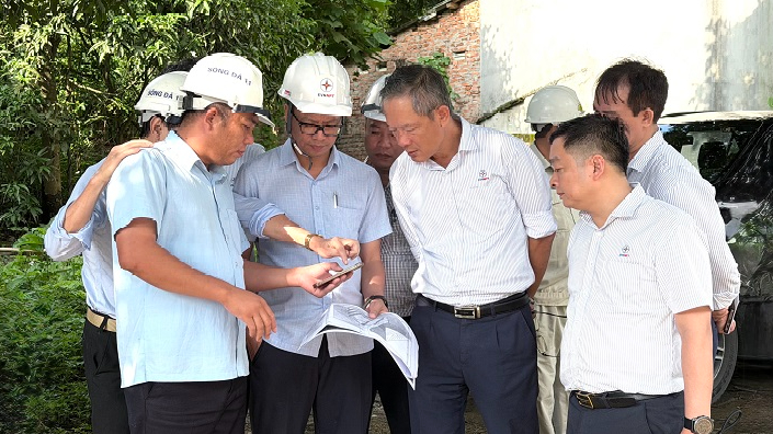 Lãnh đạo EVNNPT kiểm tra, đôn đốc tiến độ Dự án đường dây 220kV Than Uyên - Lào Cai