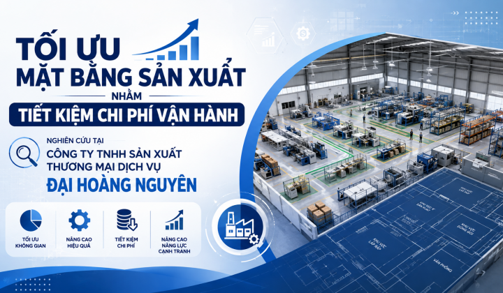Tối ưu mặt bằng sản xuất nhằm tiết kiệm chi phí vận hành: Nghiên cứu tại Công ty TNHH Sản xuất Thương mại Dịch vụ Đại Hoàng Nguyên