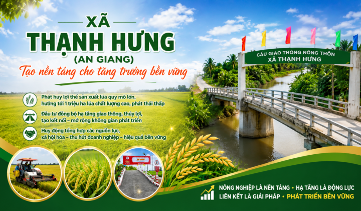 Xã Thạnh Hưng (An Giang): Kiến tạo nguồn lực cho mục tiêu tăng trưởng bền vững