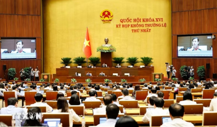 Thông cáo báo chí số 3, Kỳ họp không thường lệ thứ Nhất, Quốc hội khóa XVI