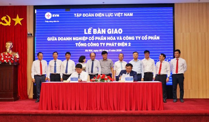 Bàn giao doanh nghiệp cổ phần hoá và Công ty cổ phần Tổng công ty Phát điện 2