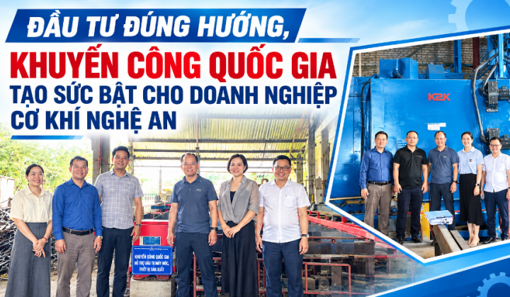 Đầu tư đúng hướng, khuyến công quốc gia tạo sức bật cho doanh nghiệp cơ khí Nghệ An
