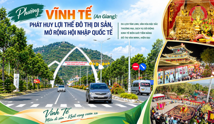 Phường Vĩnh Tế (An Giang): Phát huy lợi thế đô thị di sản, mở rộng hội nhập quốc tế