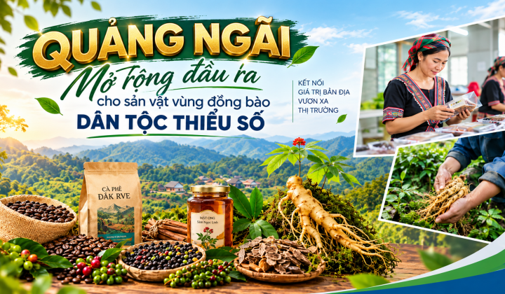 Quảng Ngãi mở rộng đầu ra cho sản vật vùng đồng bào dân tộc thiểu số