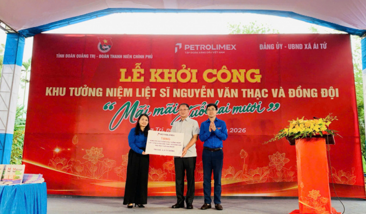 Petrolimex tài trợ 2,8 tỷ đồng xây dựng Khu tưởng niệm liệt sĩ Nguyễn Văn Thạc và đồng đội