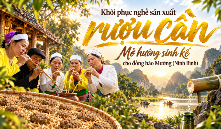 {Emagazine} Khôi phục nghề sản xuất rượu cần: Mở hướng sinh kế cho đồng bào Mường (Ninh Bình)