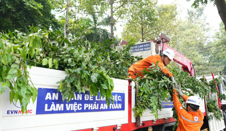 EVNHCMC chủ động bảo đảm an toàn điện mùa mưa bão