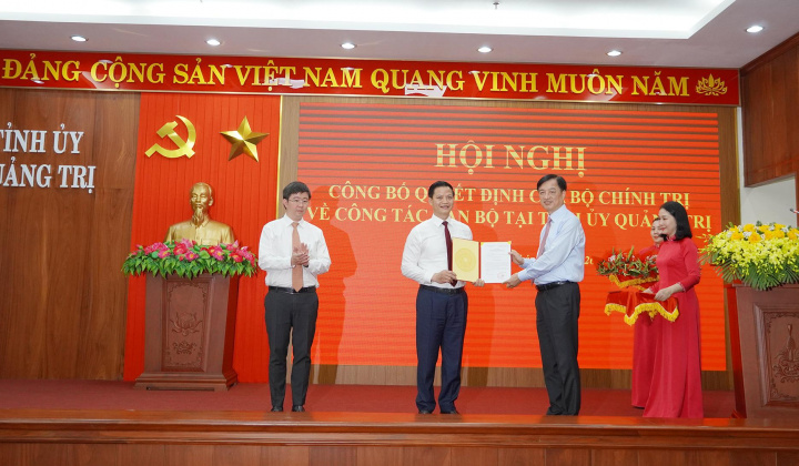 Ông Vương Quốc Tuấn giữ chức Bí thư Tỉnh ủy Quảng Trị