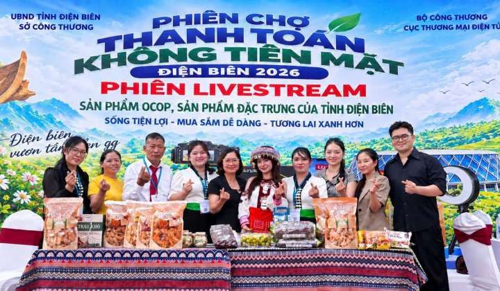 Livestream mở rộng cơ hội đưa sản phẩm OCOP Điện Biên đến người tiêu dùng cả nước