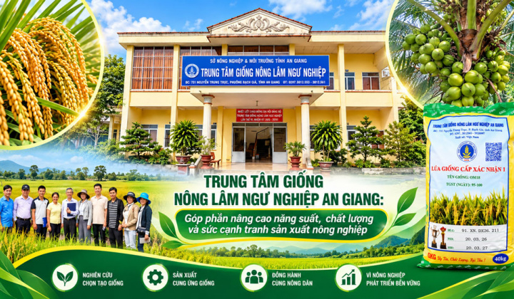 Trung tâm Giống Nông lâm Ngư nghiệp An Giang: Góp phần nâng cao năng suất, chất lượng trong sản xuất nông nghiệp