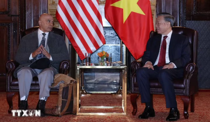 Tổng Bí thư, Chủ tịch nước Tô Lâm gặp Ban Lãnh đạo Đảng Cộng sản Hoa Kỳ