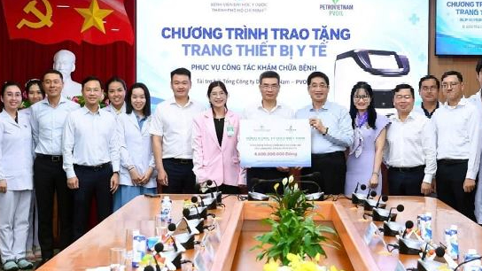 PVOIL trao tặng thiết bị y tế trị giá 4,6 tỷ đồng cho Bệnh viện Đại học Y Dược TP. Hồ Chí Minh