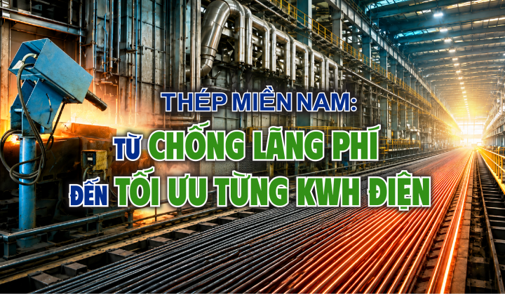 Thép Miền Nam: Từ chống lãng phí đến tối ưu từng kWh điện