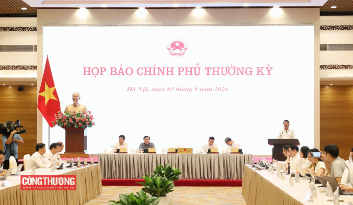 [CHÙM ẢNH] Họp báo Chính phủ thường kỳ tháng 8/2026