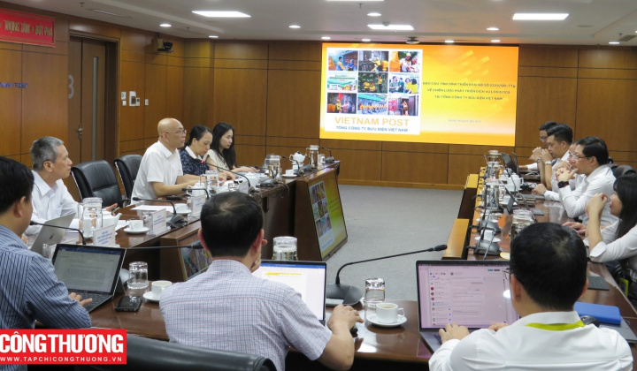 Đoàn công tác Bộ Công Thương làm việc với Vietnam Post về triển khai Chiến lược phát triển dịch vụ logistics Việt Nam