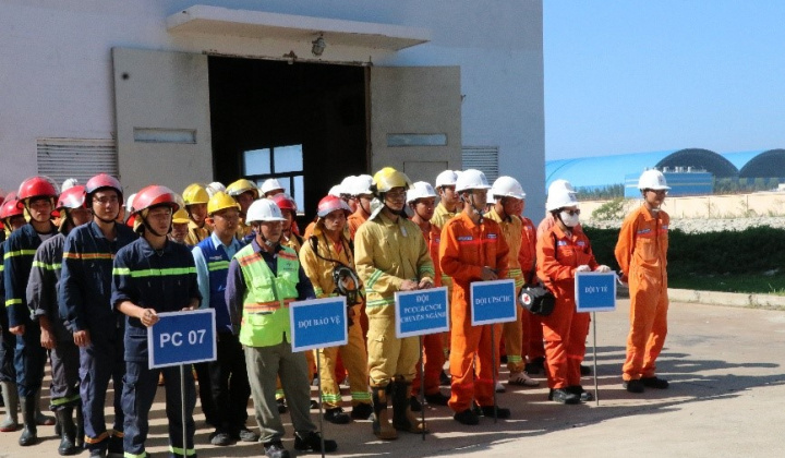 Nhà máy Nhiệt điện Vĩnh Tân 2: Diễn tập ứng phó sự cố kép tại Trạm khí Clo