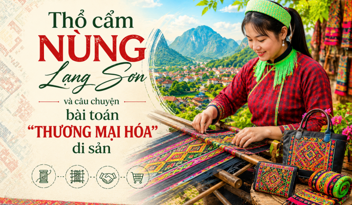 [Emagazine] Thổ cẩm Nùng Lạng Sơn và câu chuyện bài toán "thương mại hóa" di sản