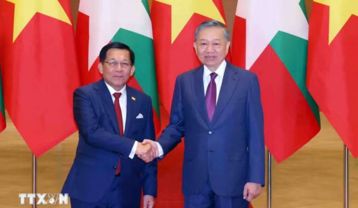 Tổng Bí thư, Chủ tịch nước Tô Lâm hội đàm với Tổng thống Myanmar