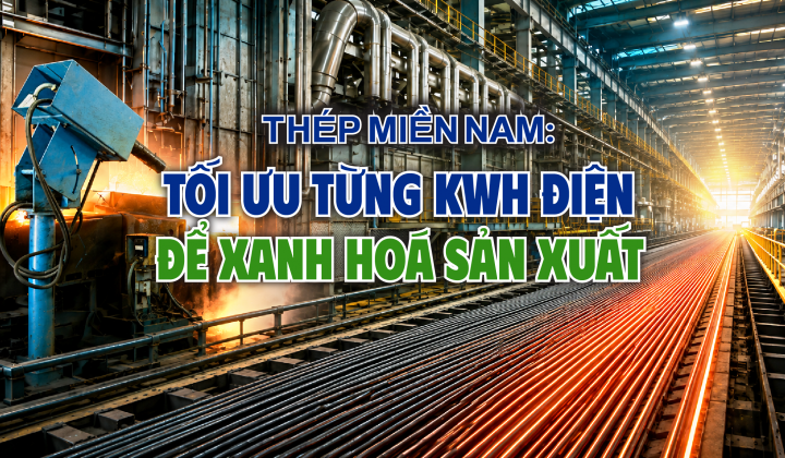 Thép Miền Nam: Từ chống lãng phí đến tối ưu từng kWh điện